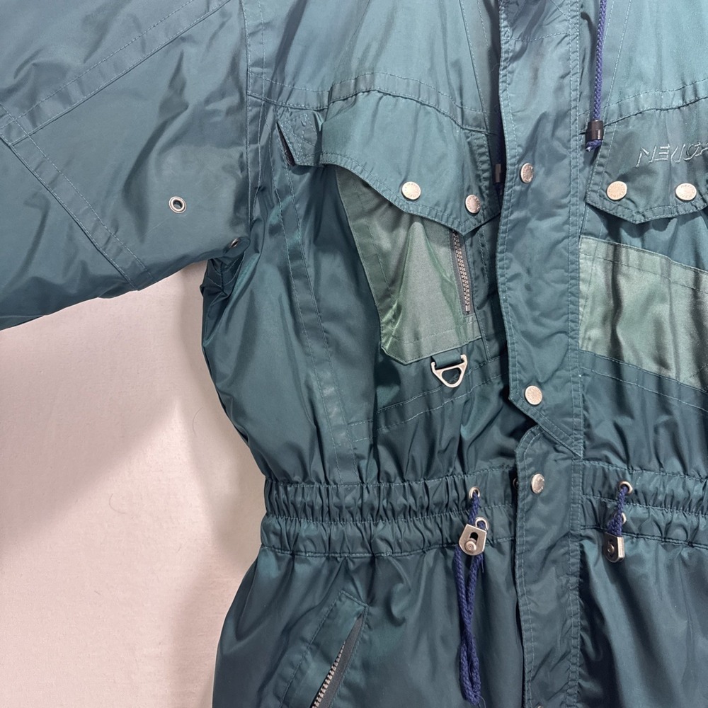 Retro VTG NEVICA  Ski Snowboard Jacket‎  RECCO Sz 38 M Teal - Picture 4 of 15